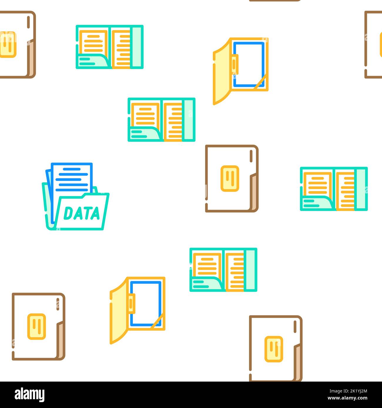 folder document business file vector seamless pattern Stock Vector ...