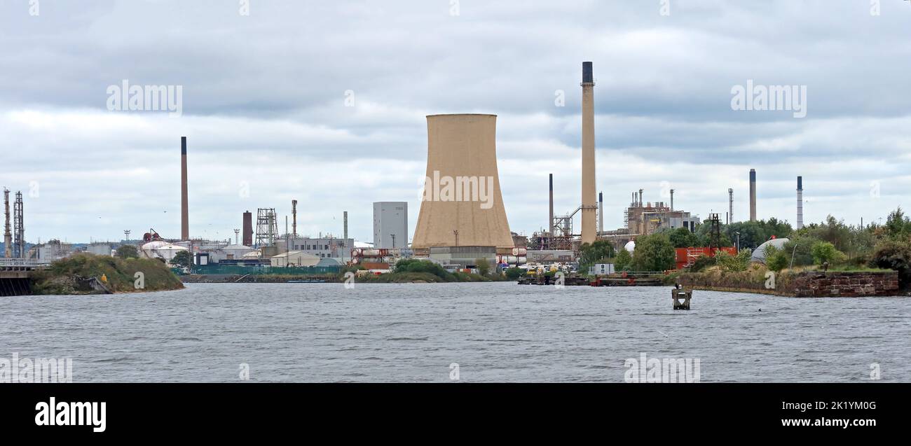 Innospec manufacturing chemical plant at Innospec Manufacturing Park Oil Sites Road Ellesmere Port, Cheshire, England,UK, CH65 4EY Stock Photo