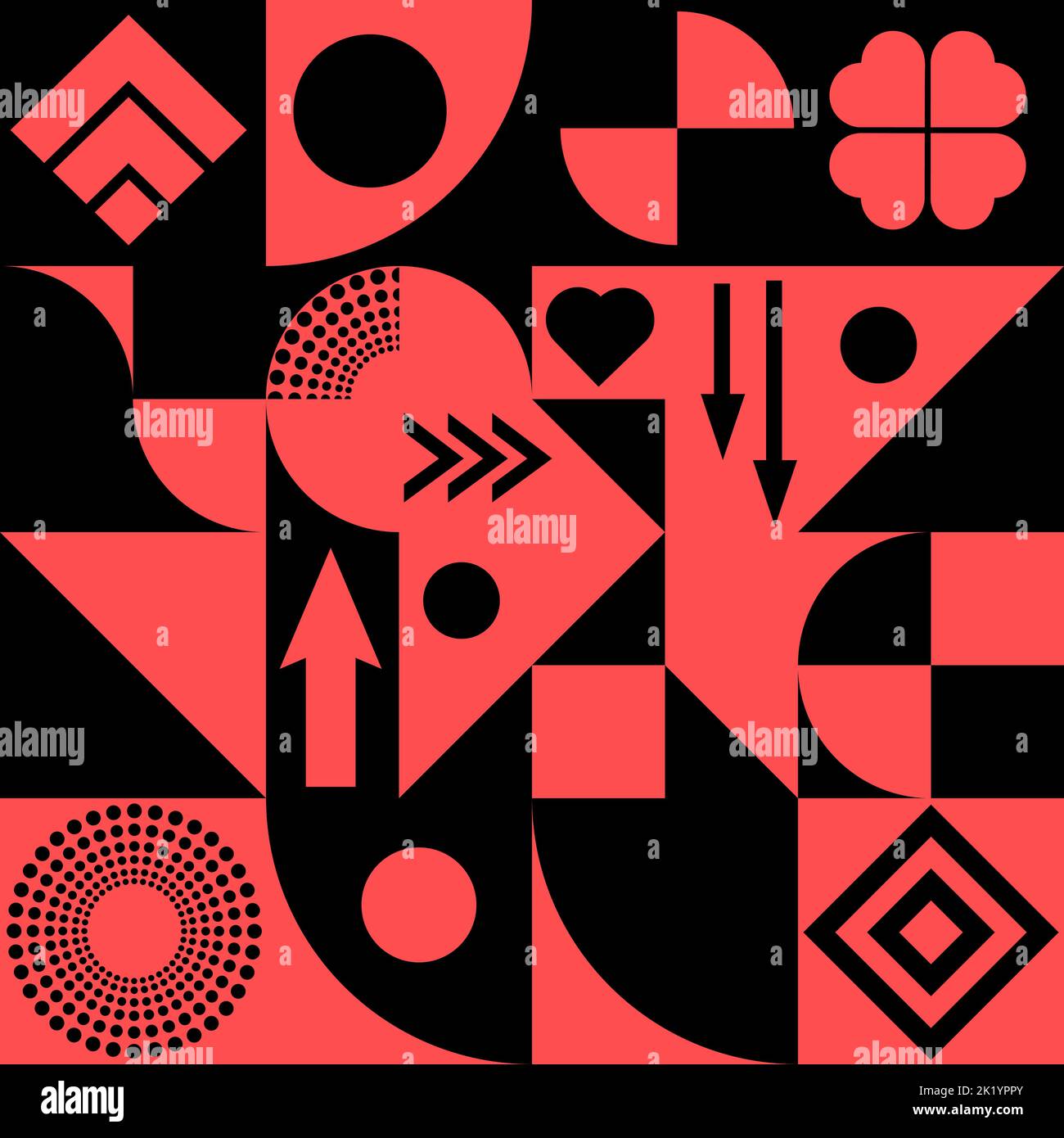 Abstract geometrical circle pattern background design - colored vector ...