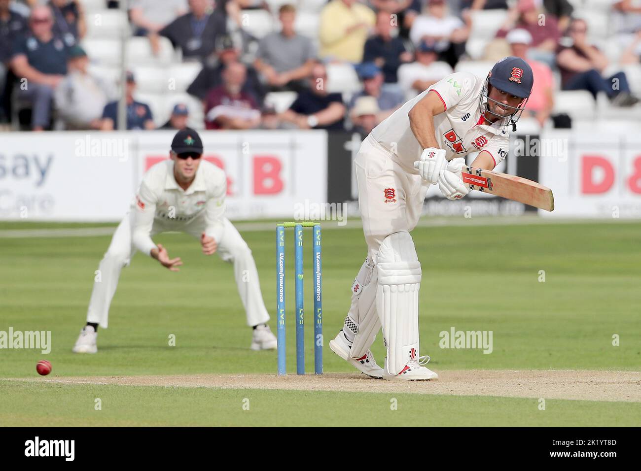 Sir Alastair Cook of Essex in batting action during Essex CCC vs Lancashire CCC, LV Insurance County Championship Division 1 Cricket at The Cloud Coun Stock Photo