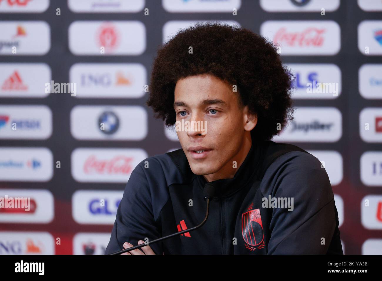 Belgium, 21/09/2022, Belgium's Axel Witsel pictured during a press conference of the