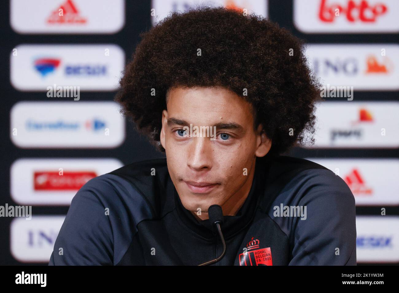 Belgium, 21/09/2022, Belgium's Axel Witsel pictured during a press conference of the