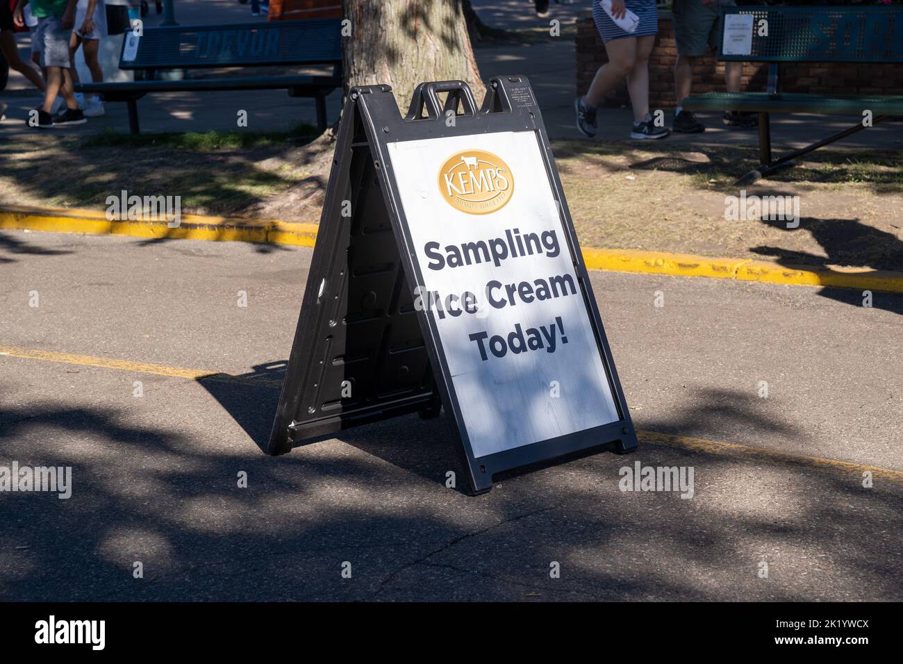 St. Paul, Minnesota September 3, 2022 Kemps Milk sign at the