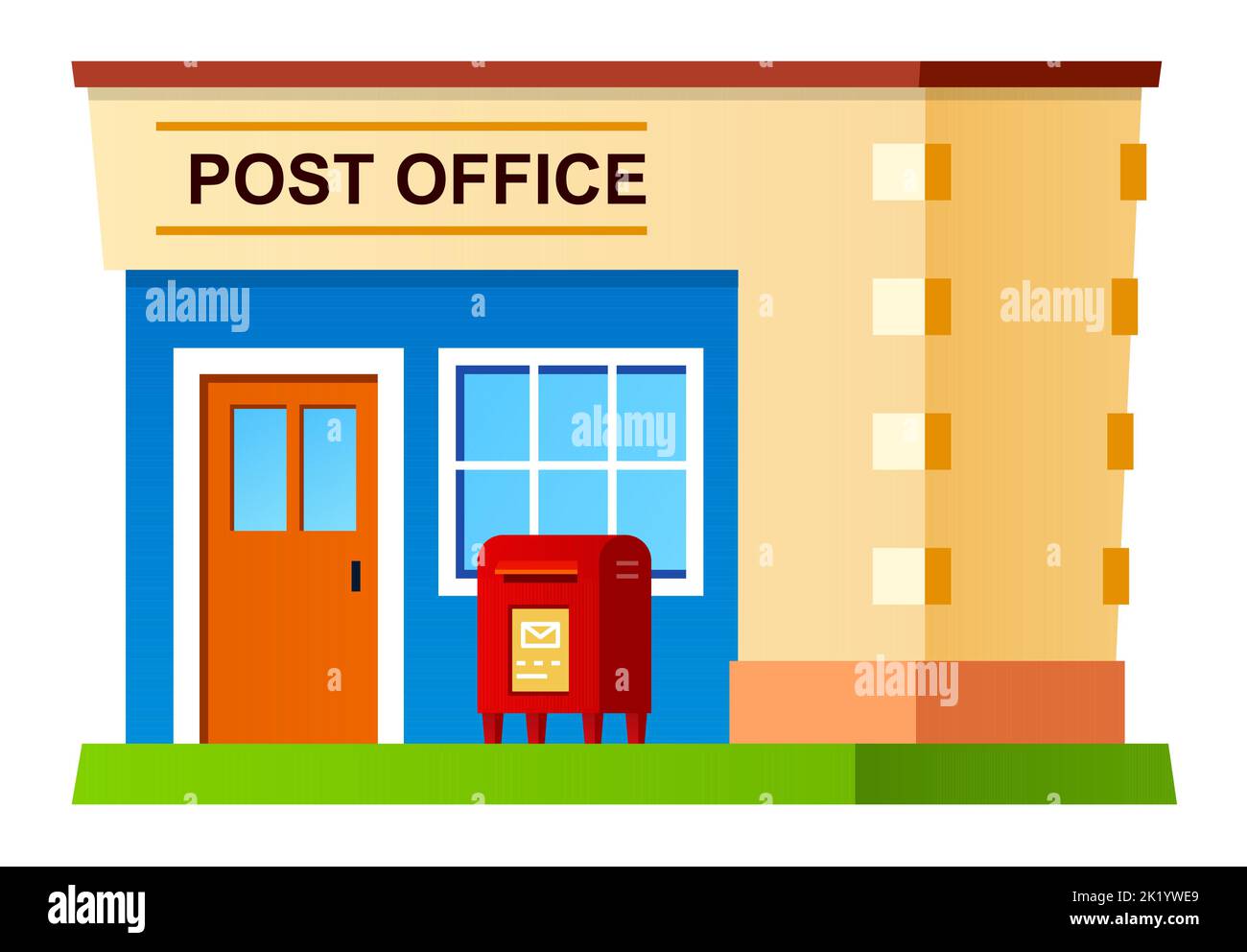 Post office - modern flat design style single isolated image Stock Vector
