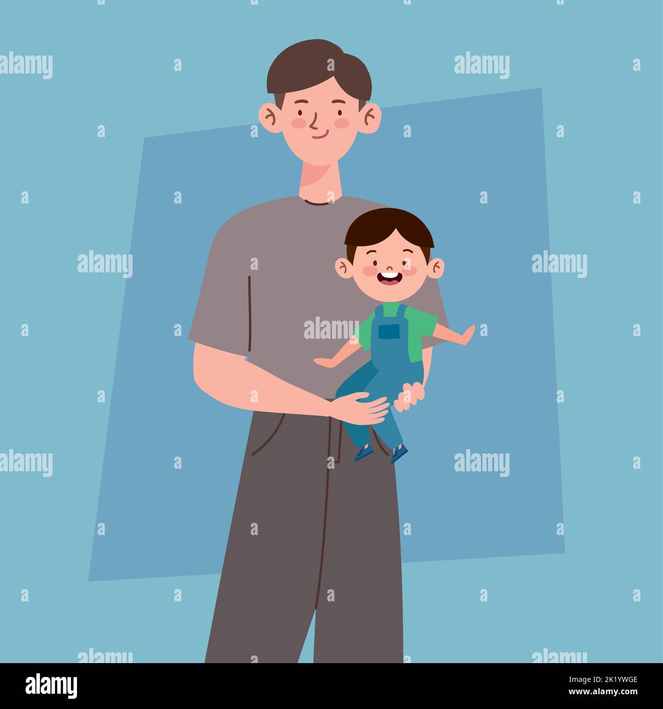korean dad and son Stock Vector Image & Art Alamy