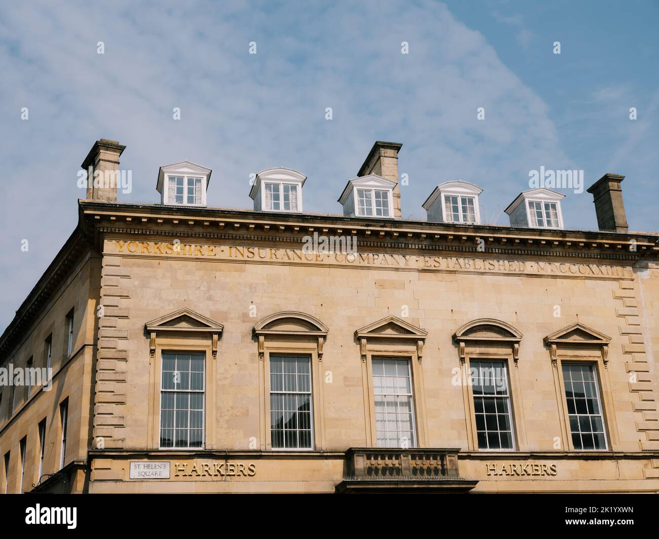 Architecture detail in St Helen's Square, York, North Yorkshire