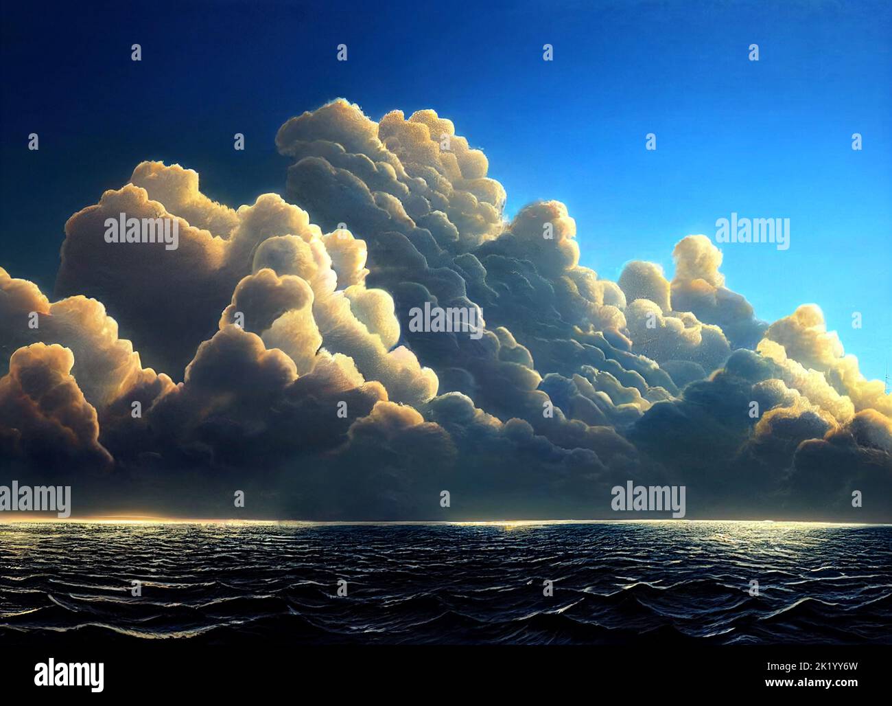 Cloud strom over the sea - DGi Stock Photo