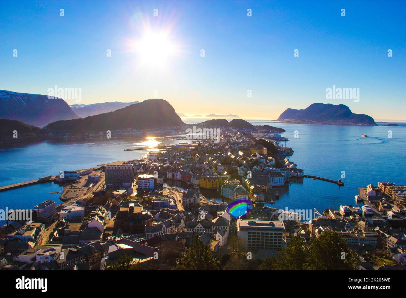 Ålesund and surrounding landscapes, Norway Stock Photo