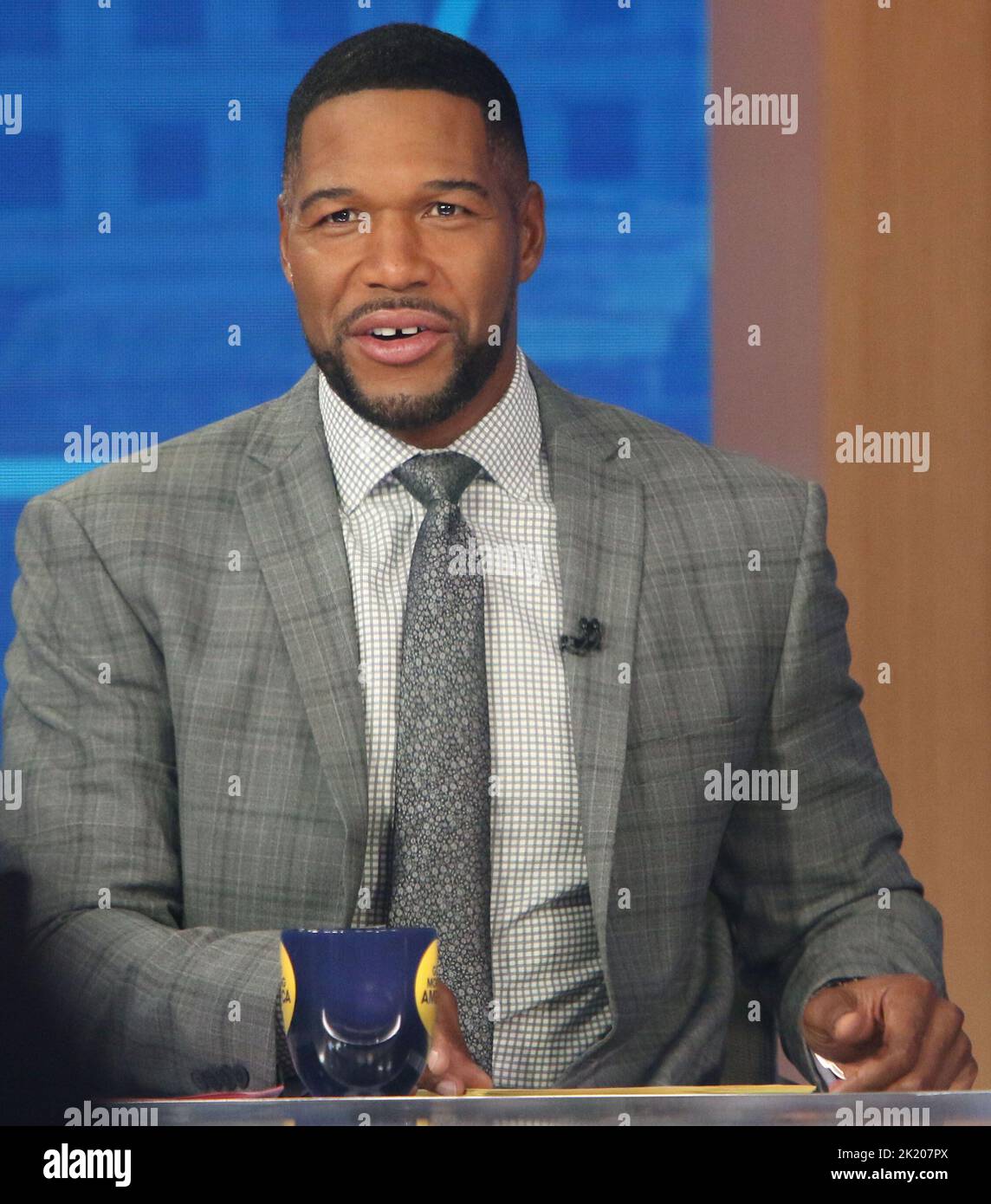 Cast Of Good Morning America -PICTURED: Michael Strahan -LOCATION: New York USA -DAYE: 21 Sep