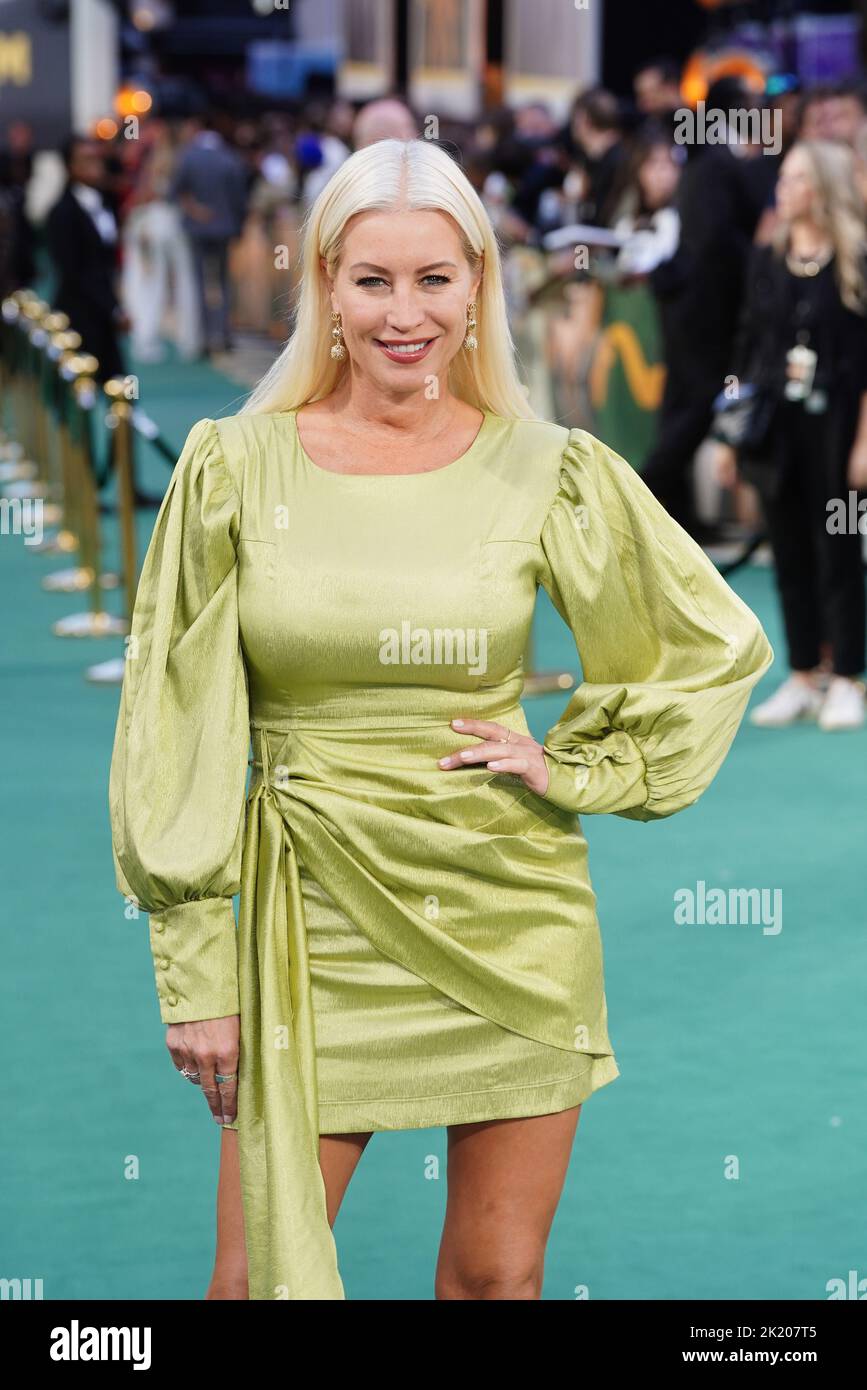 Denise van Outen attends the European premiere of Amsterdam at the Odeon Luxe Leicester Square, London. Picture date: Wednesday September 21, 2022. Stock Photo