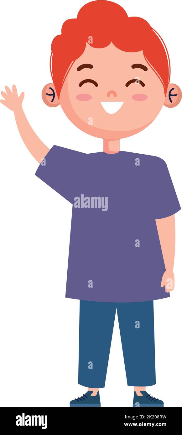 cute boy smiling Stock Vector Image & Art - Alamy