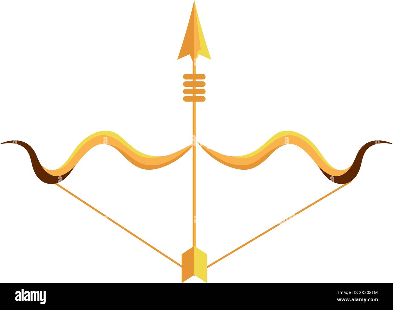 hindu bow golden weapon Stock Vector Image & Art - Alamy