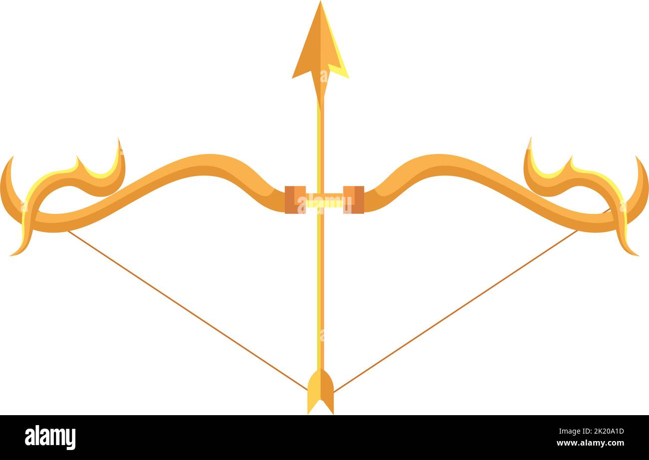 golden hindu bow with arrow Stock Vector Image & Art - Alamy