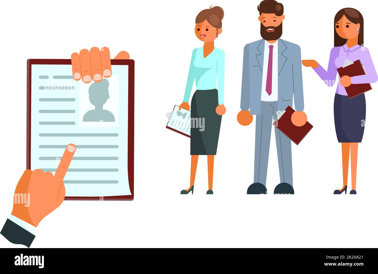 Recruitment process vector flat style design icon Stock Vector Image ...