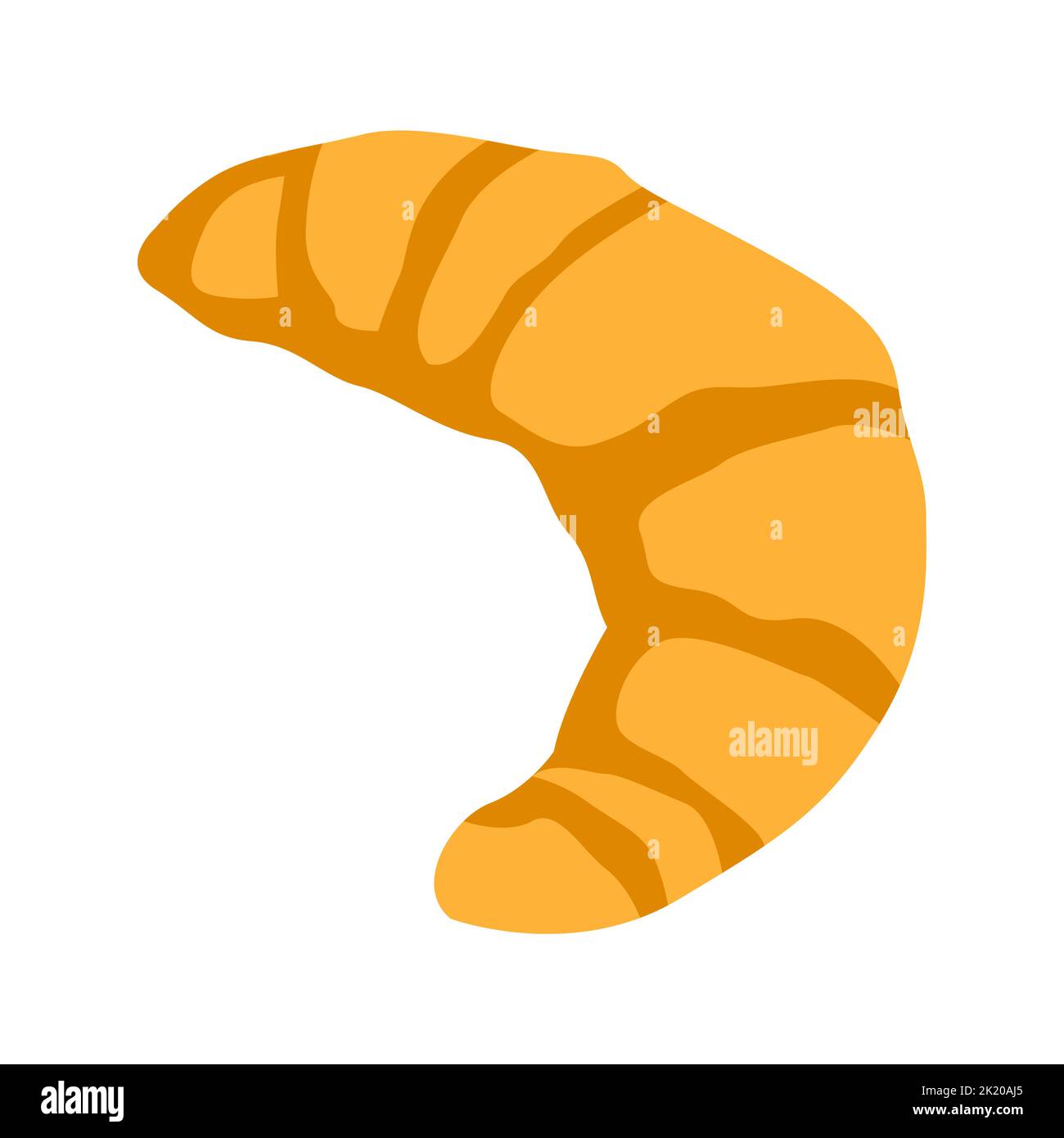 cute of Croissant on cartoon version,vector illustration Stock Vector ...