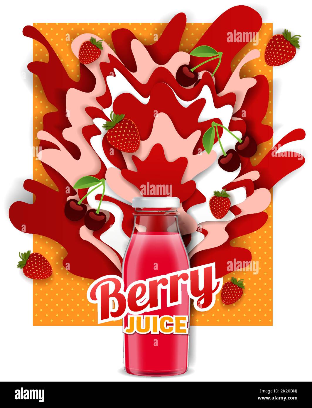 Vector paper cut mixed berry juice drink Stock Vector Image & Art Alamy
