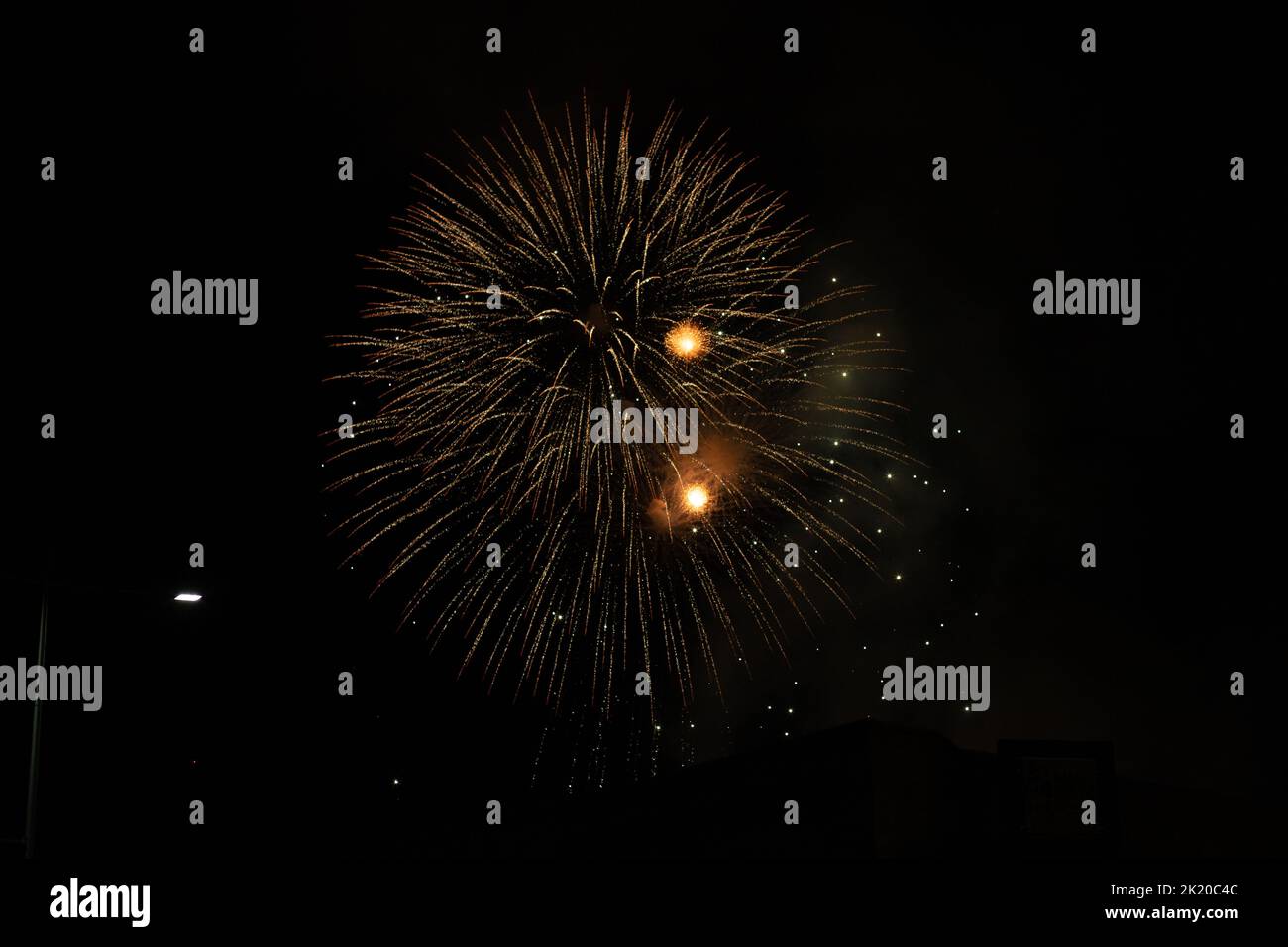 Fireworks for the celebration of September 15 Stock Photo - Alamy