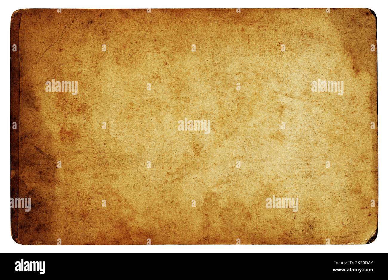 Brown old vintage background isolated - (clipping path included) Stock Photo