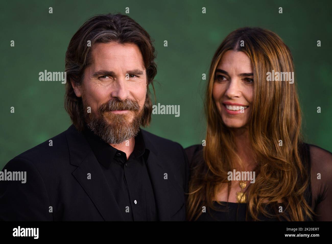 London, UK. 21 September 2022. Christian Bale and Sibi Blazic attending the European premiere of Amsterdam at the Odeon Luxe Leicester Square Cinema, London Picture date: Wednesday September 21, 2022. Photo credit should read: Matt Crossick/Empics/Alamy Live News Stock Photo