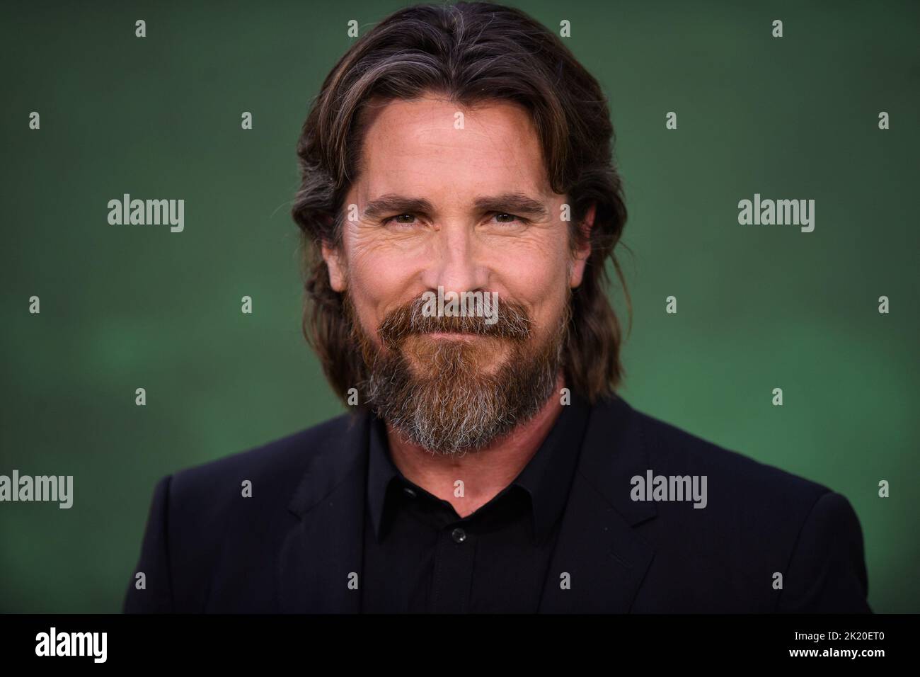 London, UK. 21 September 2022. Christian Bale attending the European premiere of Amsterdam at the Odeon Luxe Leicester Square Cinema, London Picture date: Wednesday September 21, 2022. Photo credit should read: Matt Crossick/Empics/Alamy Live News Stock Photo