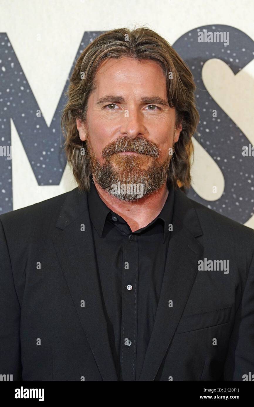 Christian Bale attends the European premiere of Amsterdam at the Odeon Luxe Leicester Square, London. Picture date: Wednesday September 21, 2022. Stock Photo