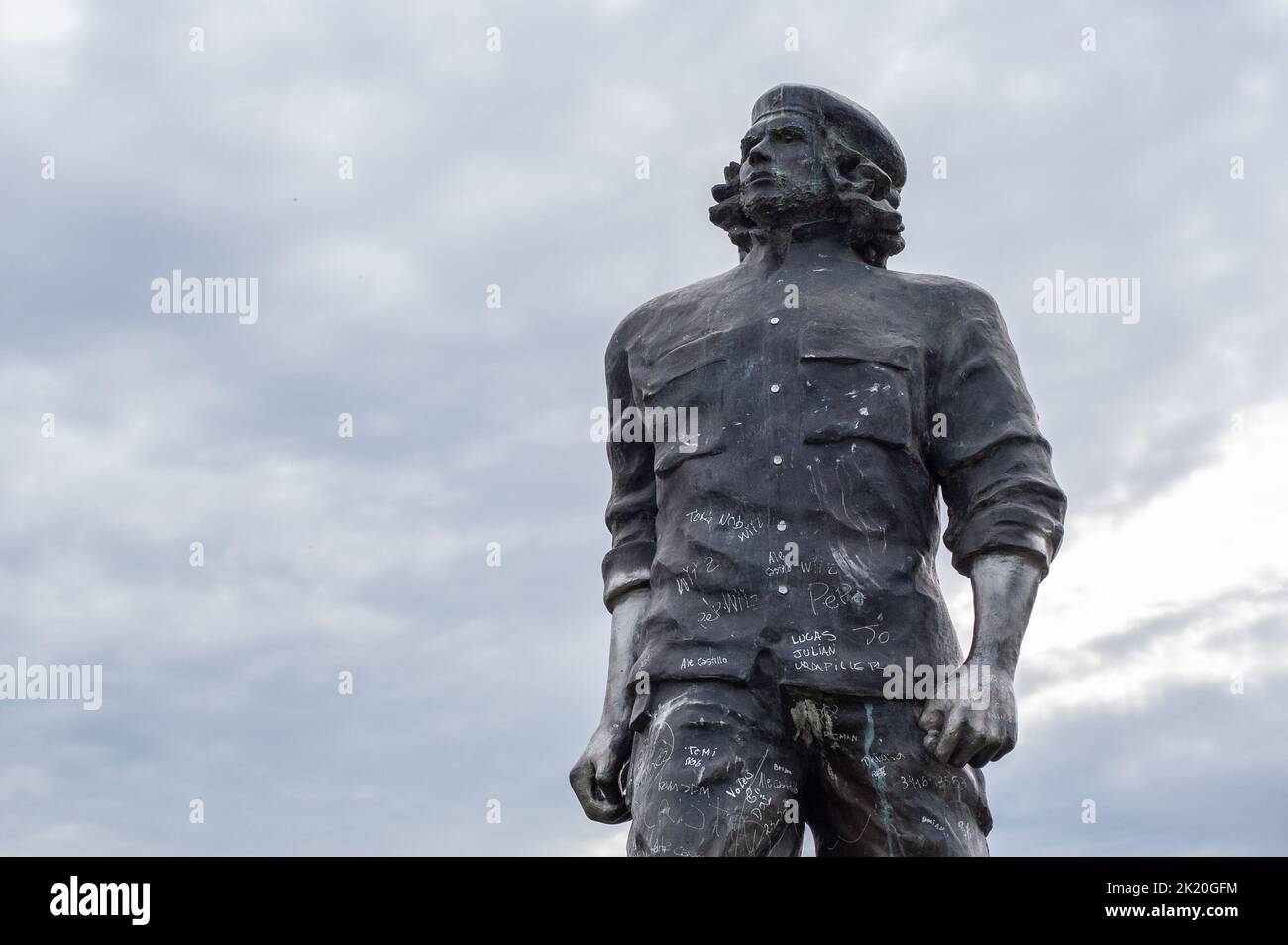 A monument to Ernesto Che Guevara in his hometown, Rosario,  Argentina Stock Photo
