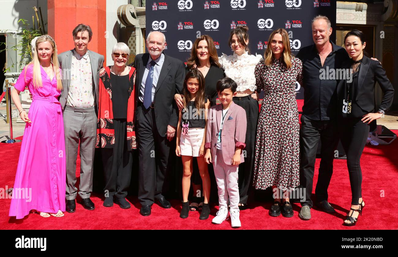 Hollywood, CA, September 21, 2022, Michael G. Wilson, Barbara Broccoli