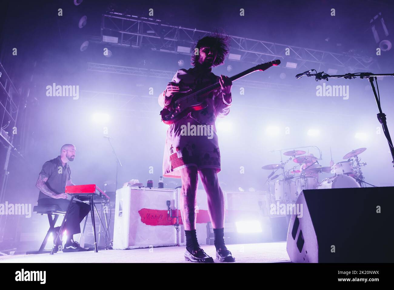 BARCELONA - SEP 11: Biffy Clyro (Scottish rock band) perform on stage at Razzmatazz on September 11, 2022 in Barcelona, Spain. Stock Photo