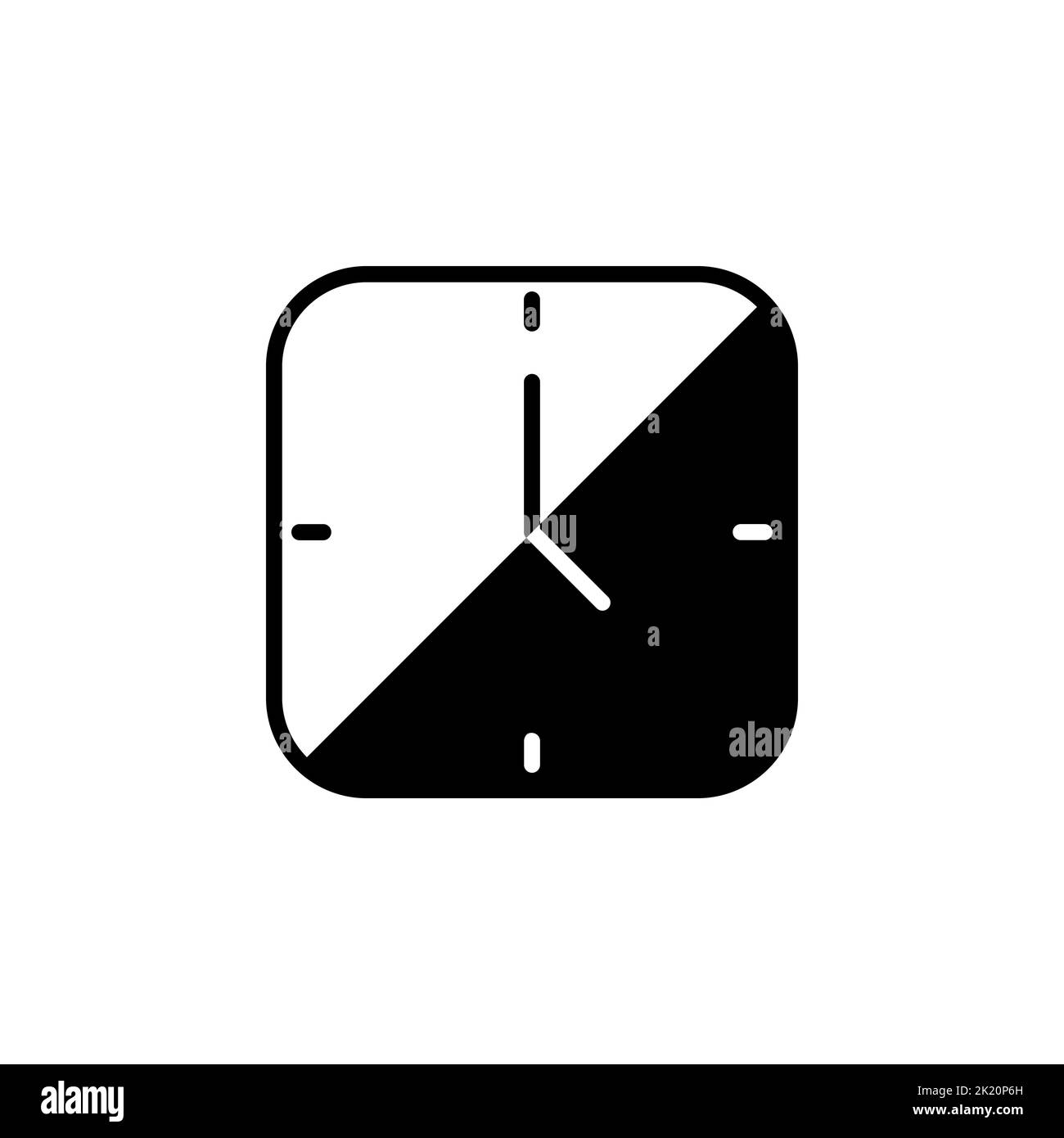 Clock watch timer alarm icon design concept stock vector image art