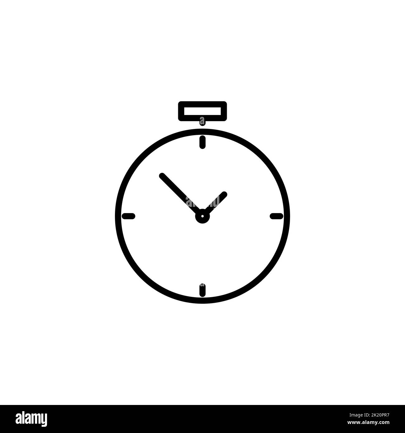 Clock watch timer alarm icon design concept stock vector image art