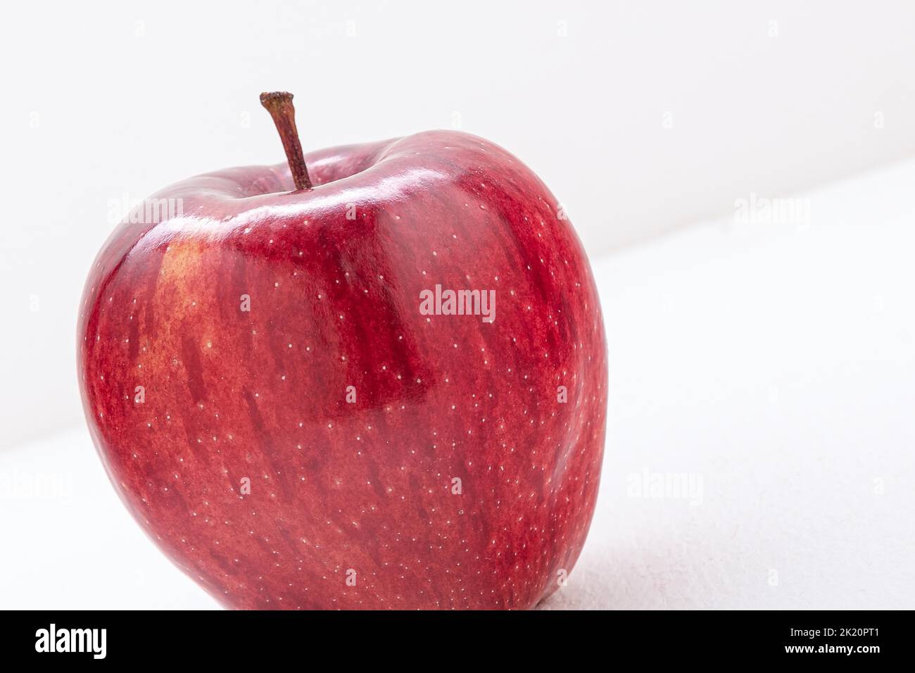 Red and green apple farm Stock Photo