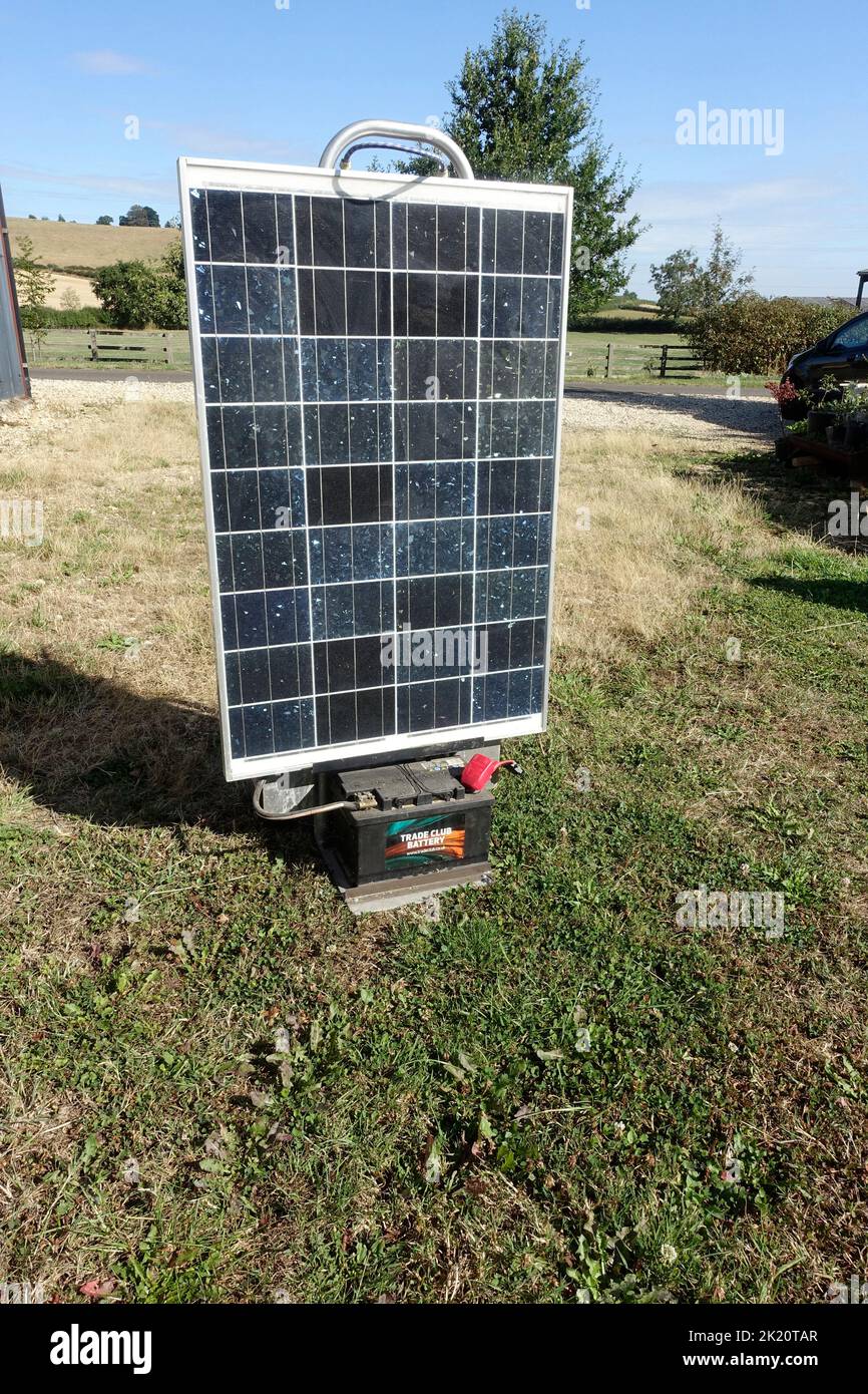 DIY mobile solar battery charger UK Stock Photo Alamy