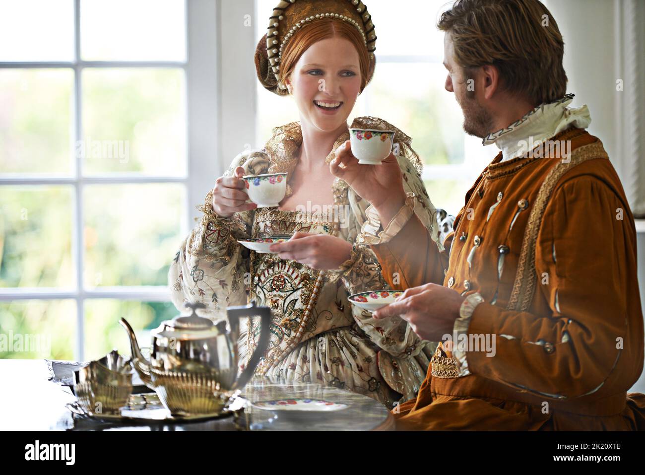 This is the most marvelous tea mlady. A king and queen taking tea