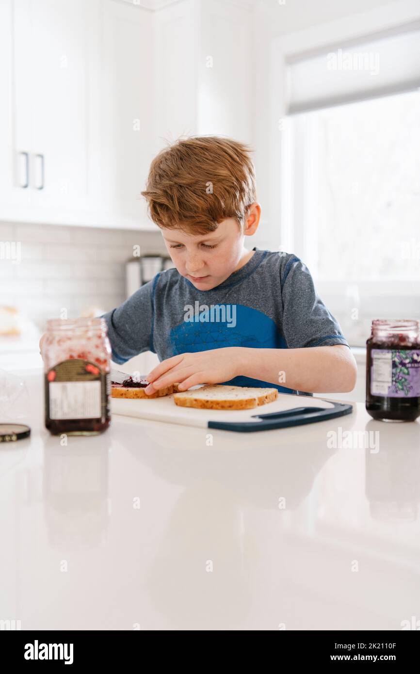 Peanut butter jelly sandwich hires stock photography and images Alamy