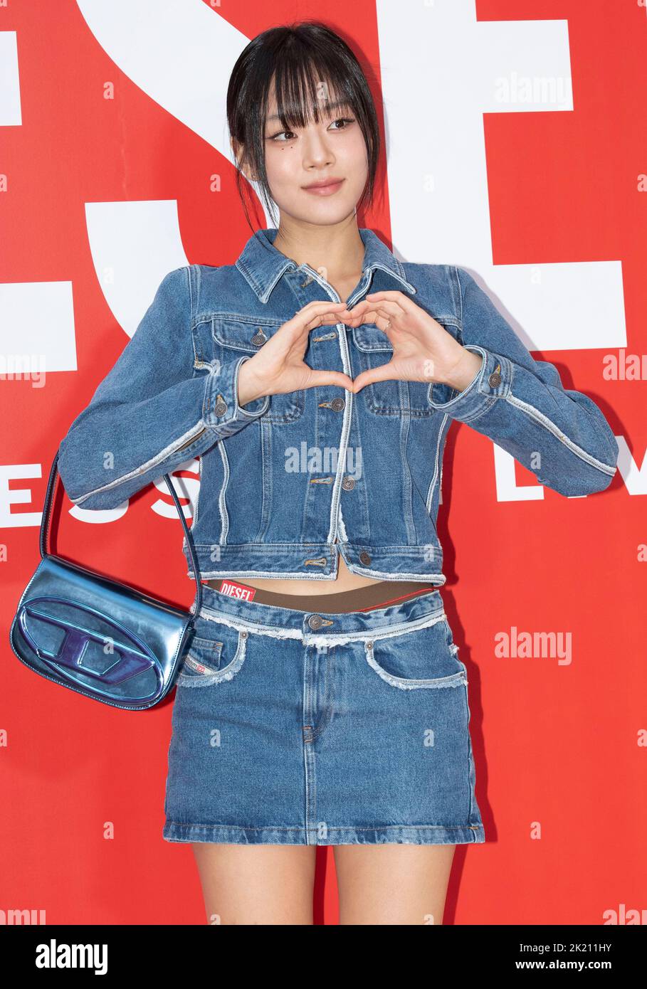 Seoul, South Korea. 21st Sep, 2022. South Korean rapper, singer, Minnie  (original name: Nicha Yontararak) from Thailand, member of K-Pop girl group  (G)I-dle, attend a photo call for the Diesel Store Opening
