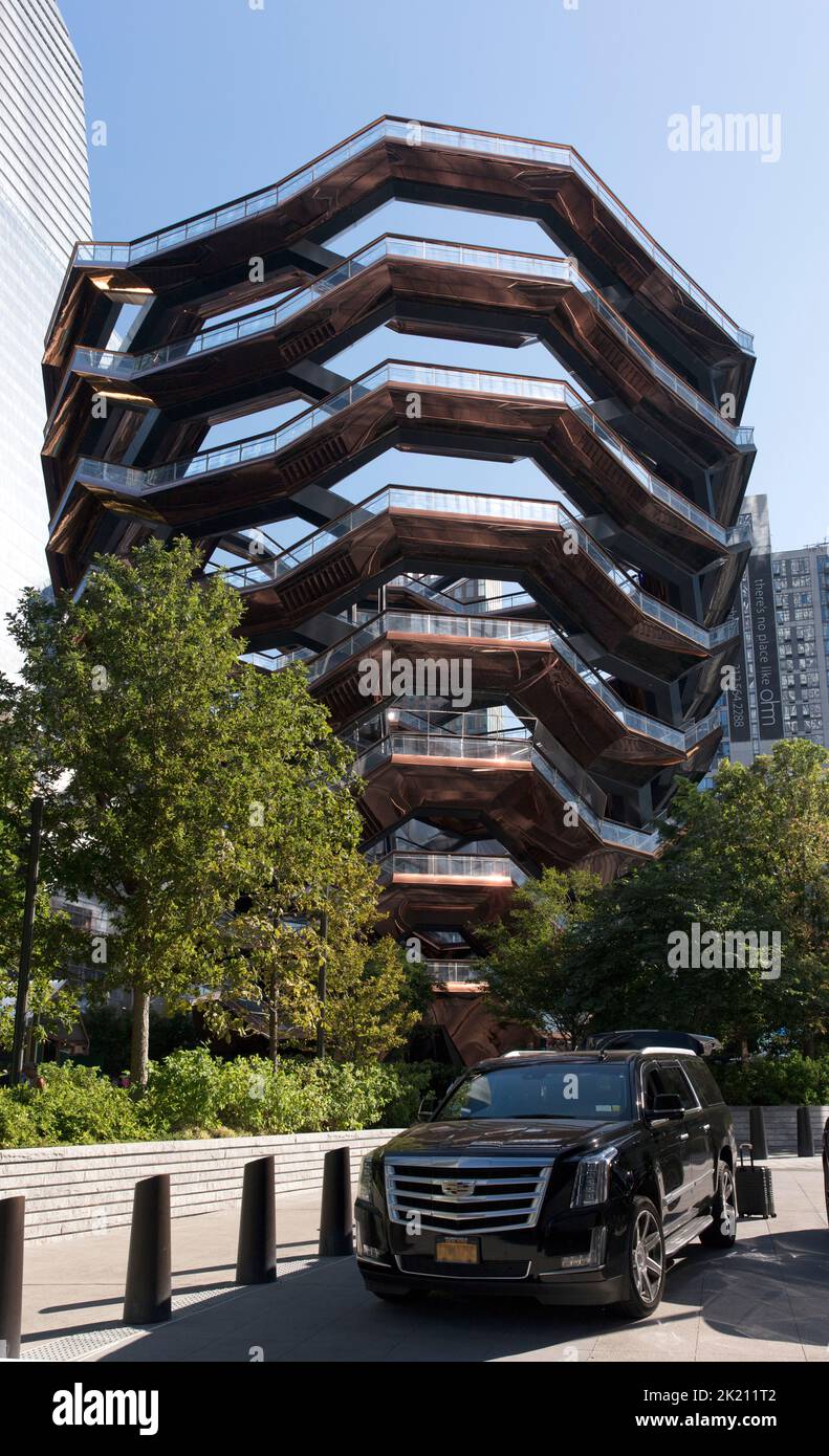 The Vessel in Hudson Yards, Manhattan, NYC, USA Stock Photo