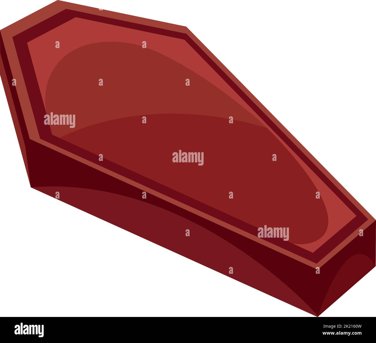 wooden coffin death Stock Vector