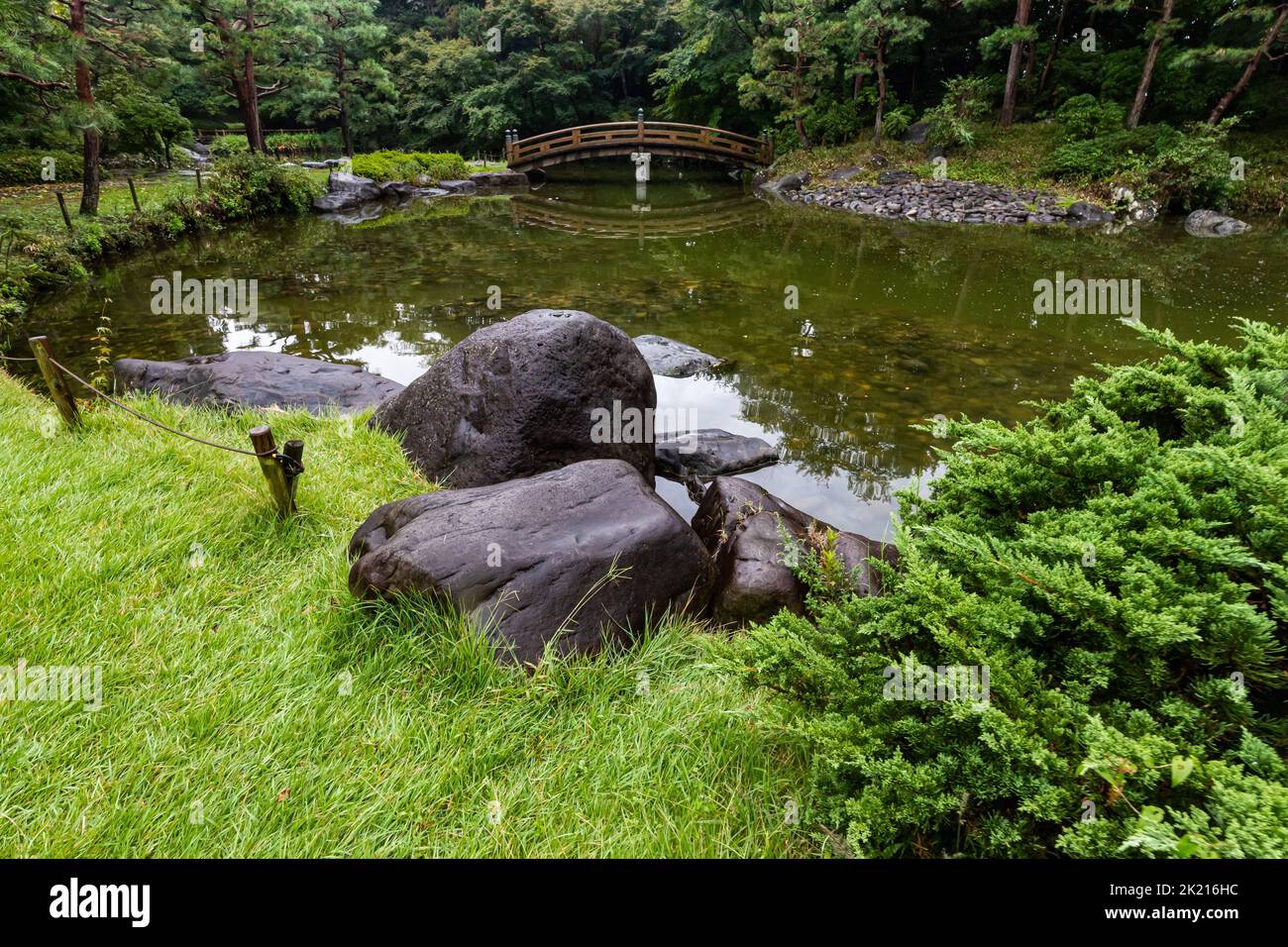 Tochigi Central Park was designed by landscape architect Kunie Ito who also developed Kitanomaru Park and Showa Memorial National Park in Tokyo. The e Stock Photo