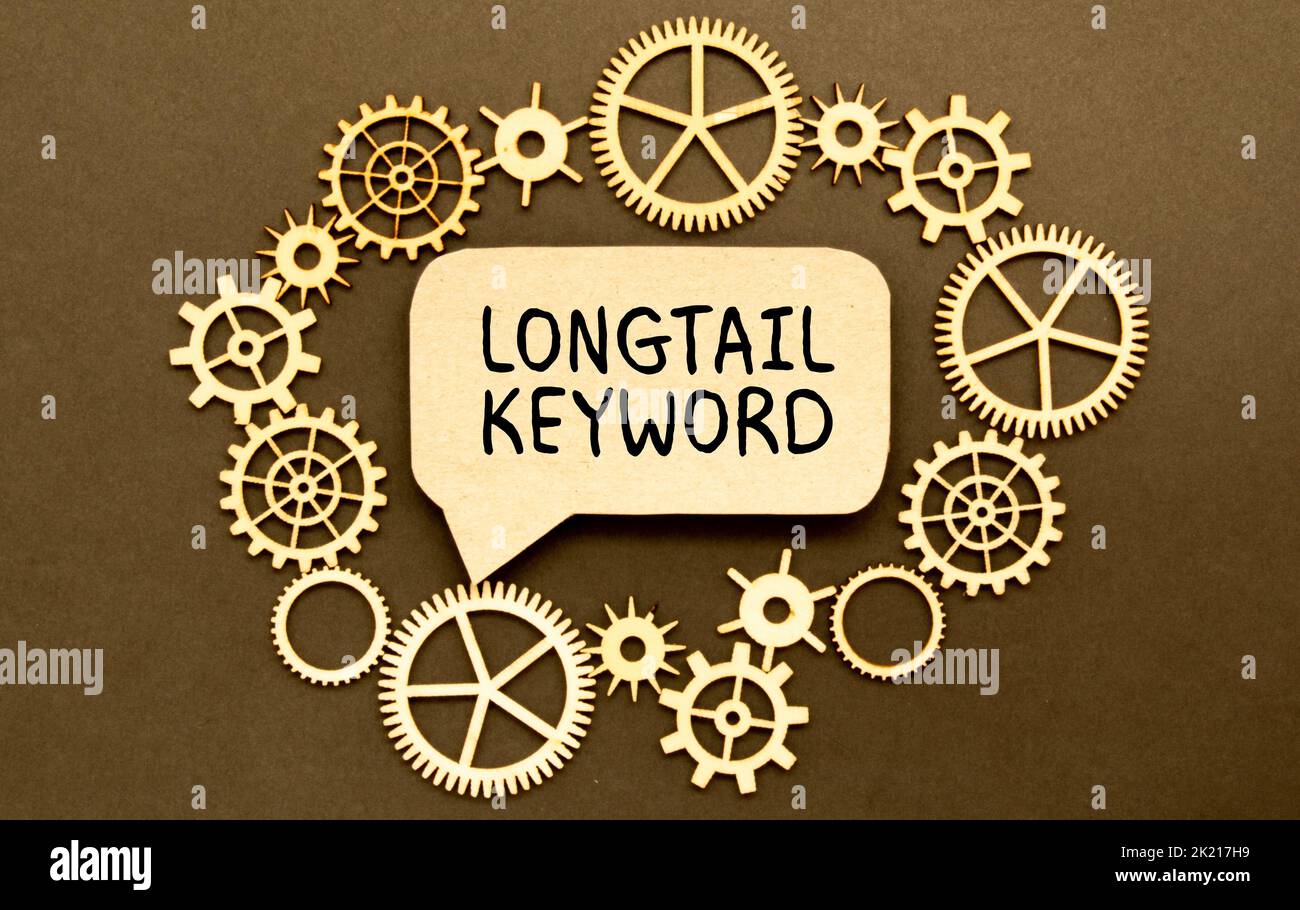 Business concept about Longtail Keyword with sign on the piece of paper Stock Photo