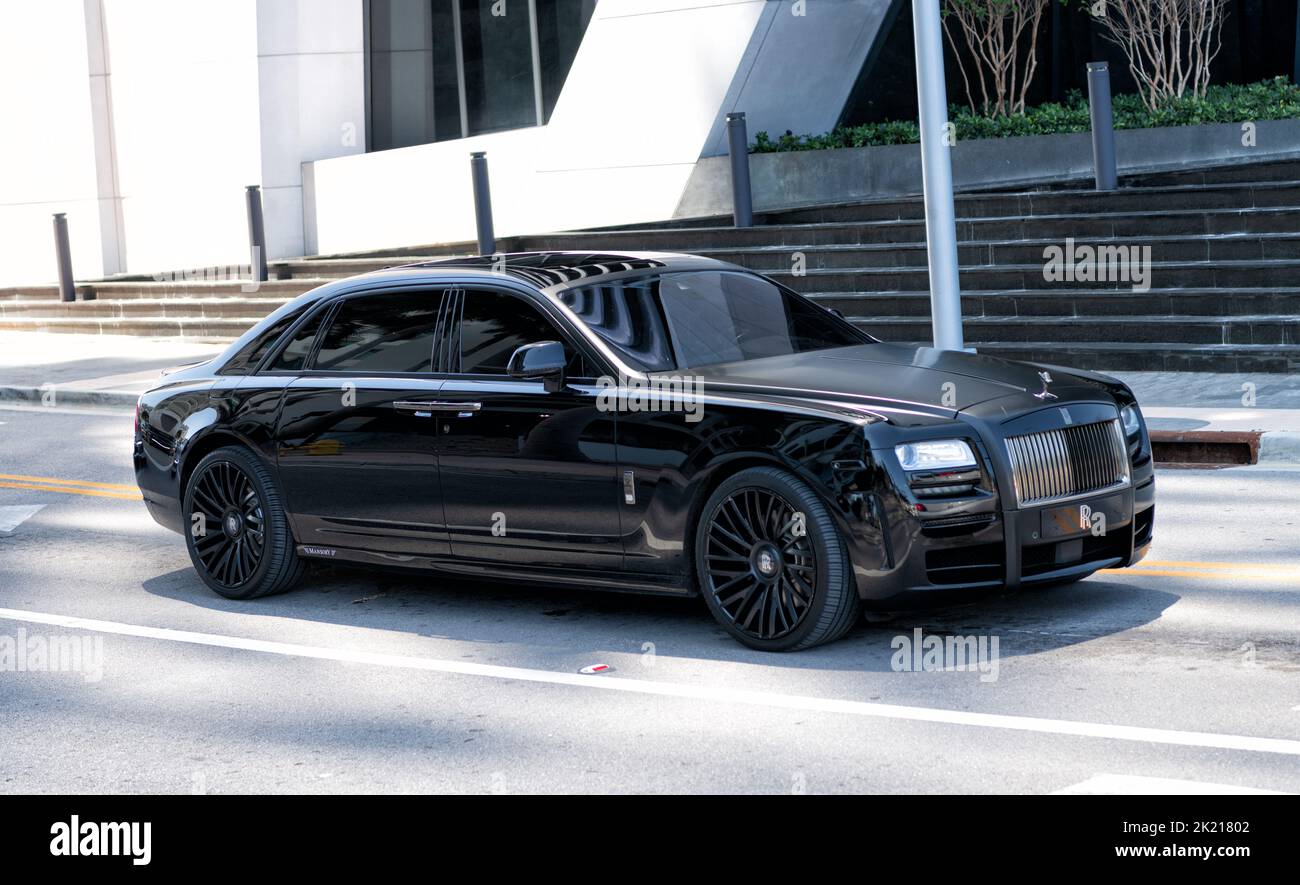 Miami Beach, Florida USA - April 15, 2021: rolls-royce mansory car ...