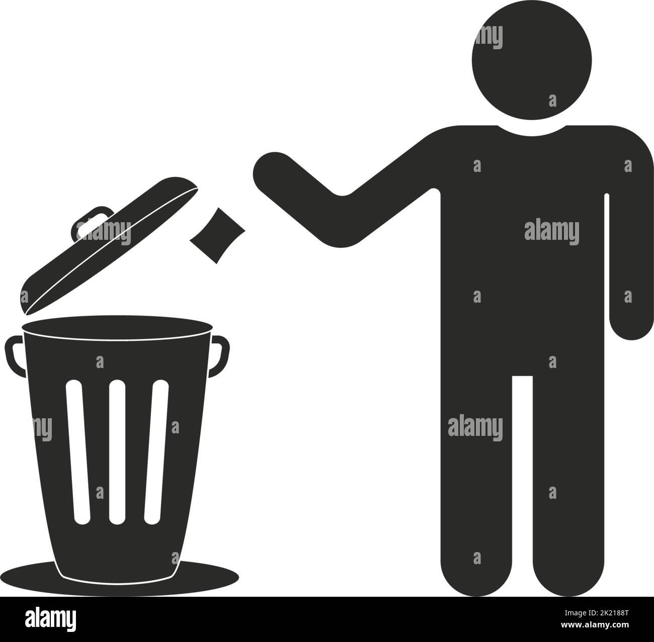 trash can icon vector logo design illustration Stock Vector