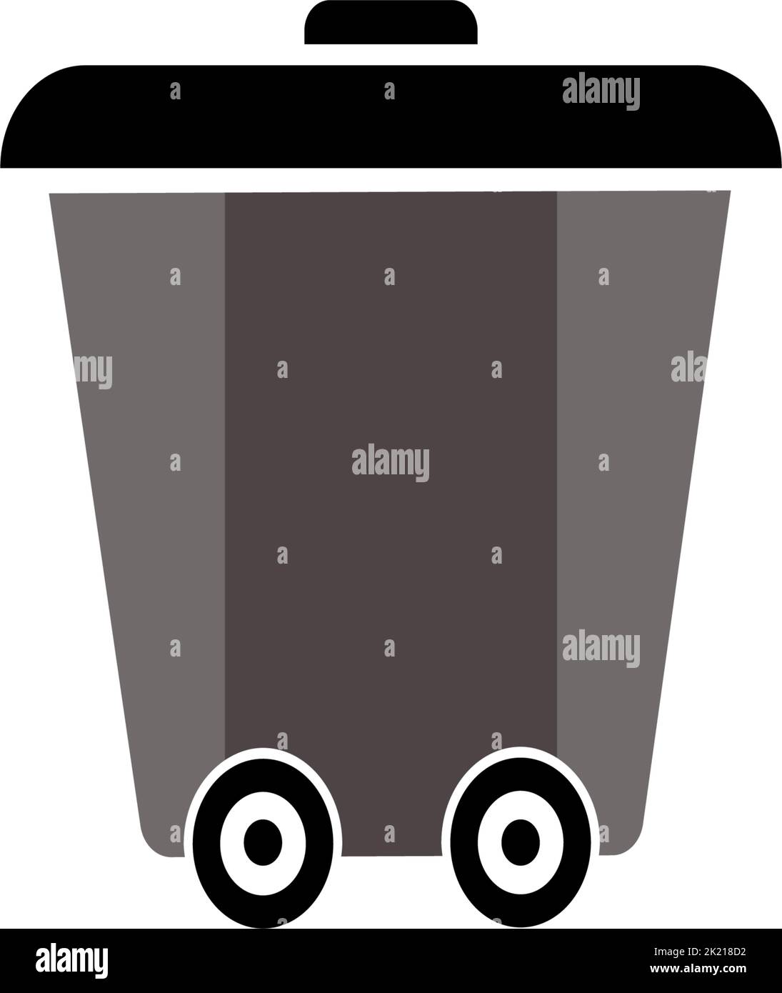 trash can icon vector logo design illustration Stock Vector Image & Art ...