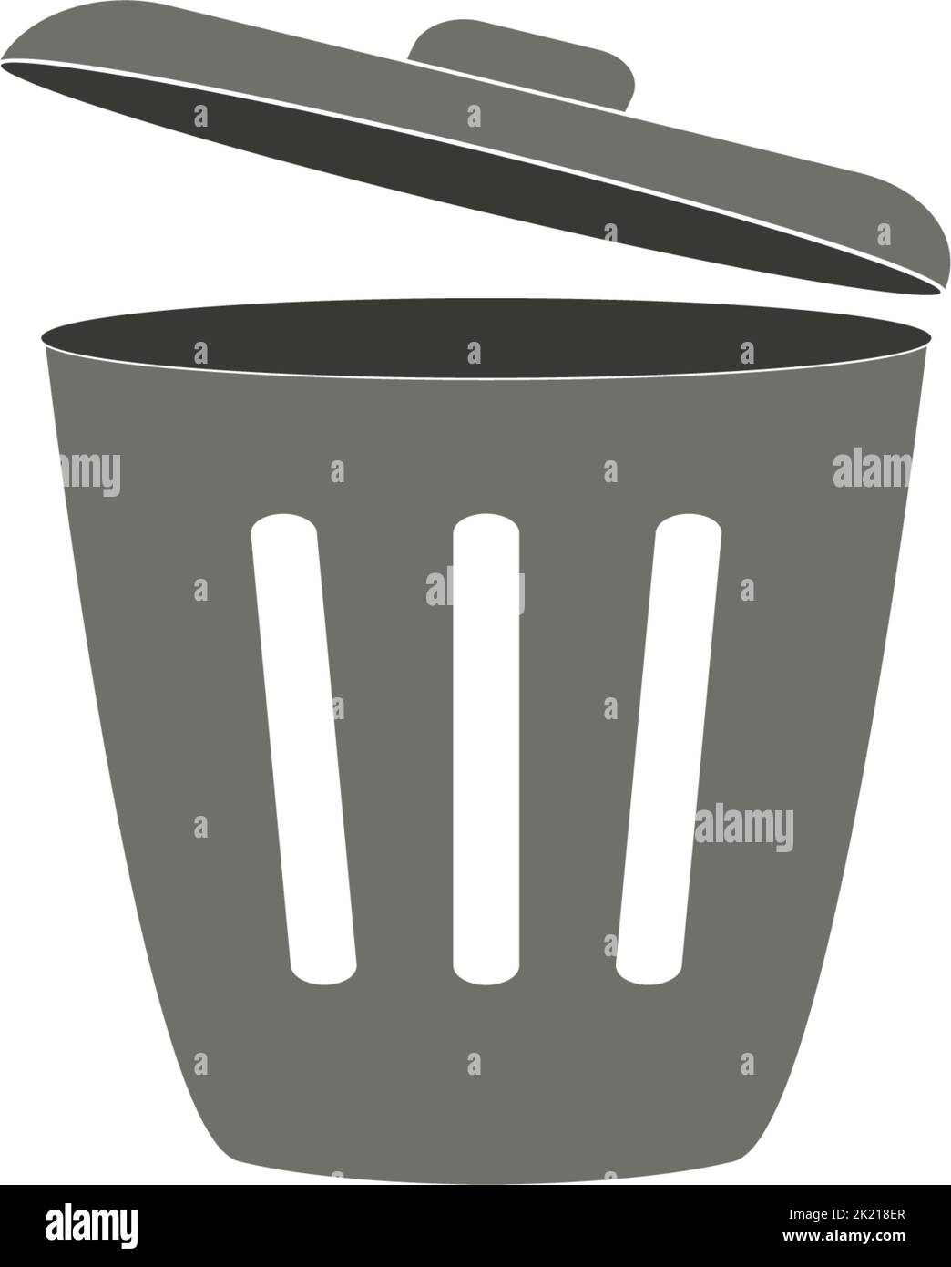 trash can icon vector logo design illustration Stock Vector