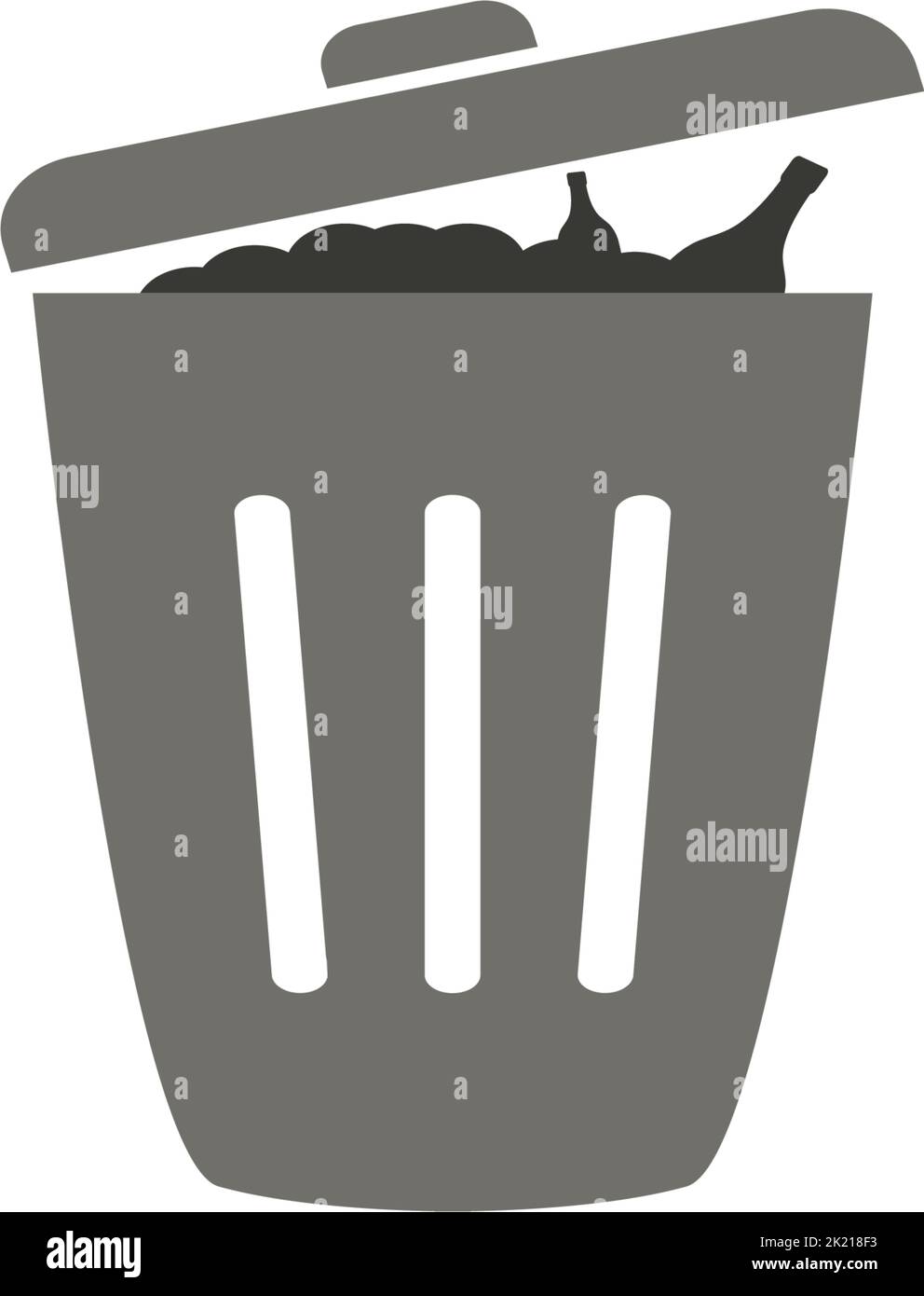 trash can icon vector logo design illustration Stock Vector