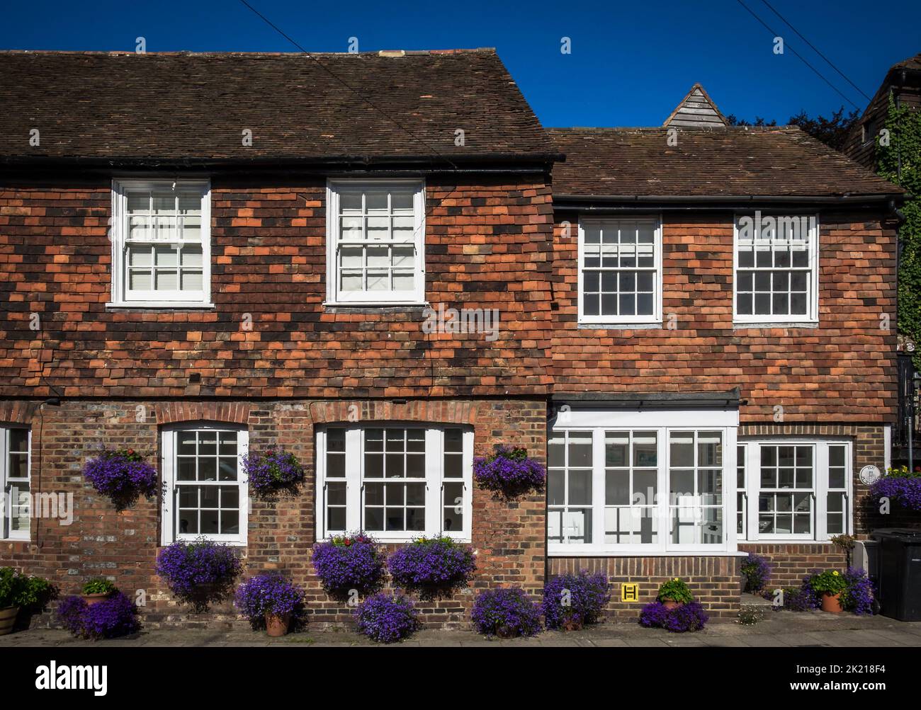 East Sussex, England, July 2022, view of a house in the old part of town Stock Photo