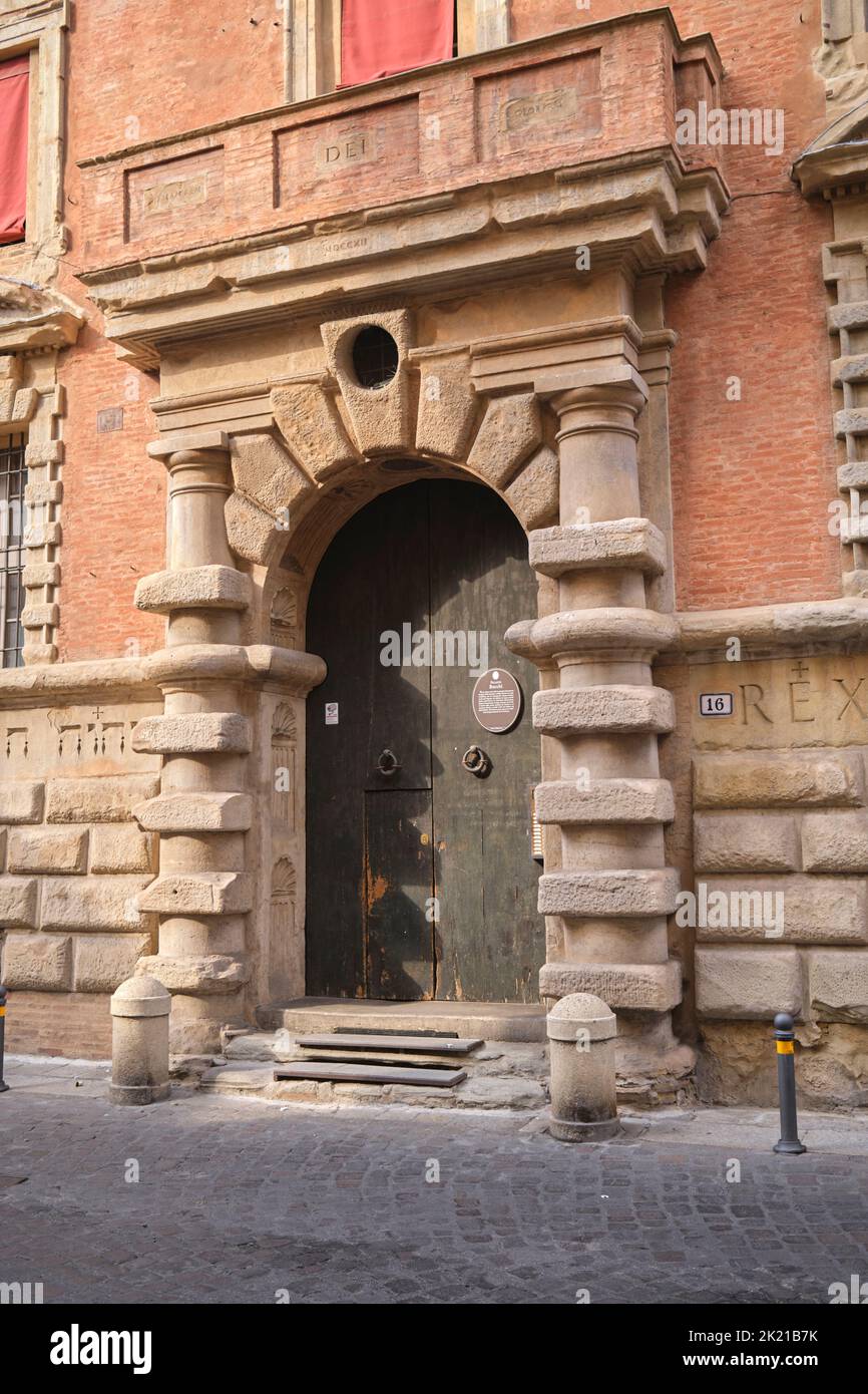 Palazzo Bocchi Bologna Italy Stock Photo