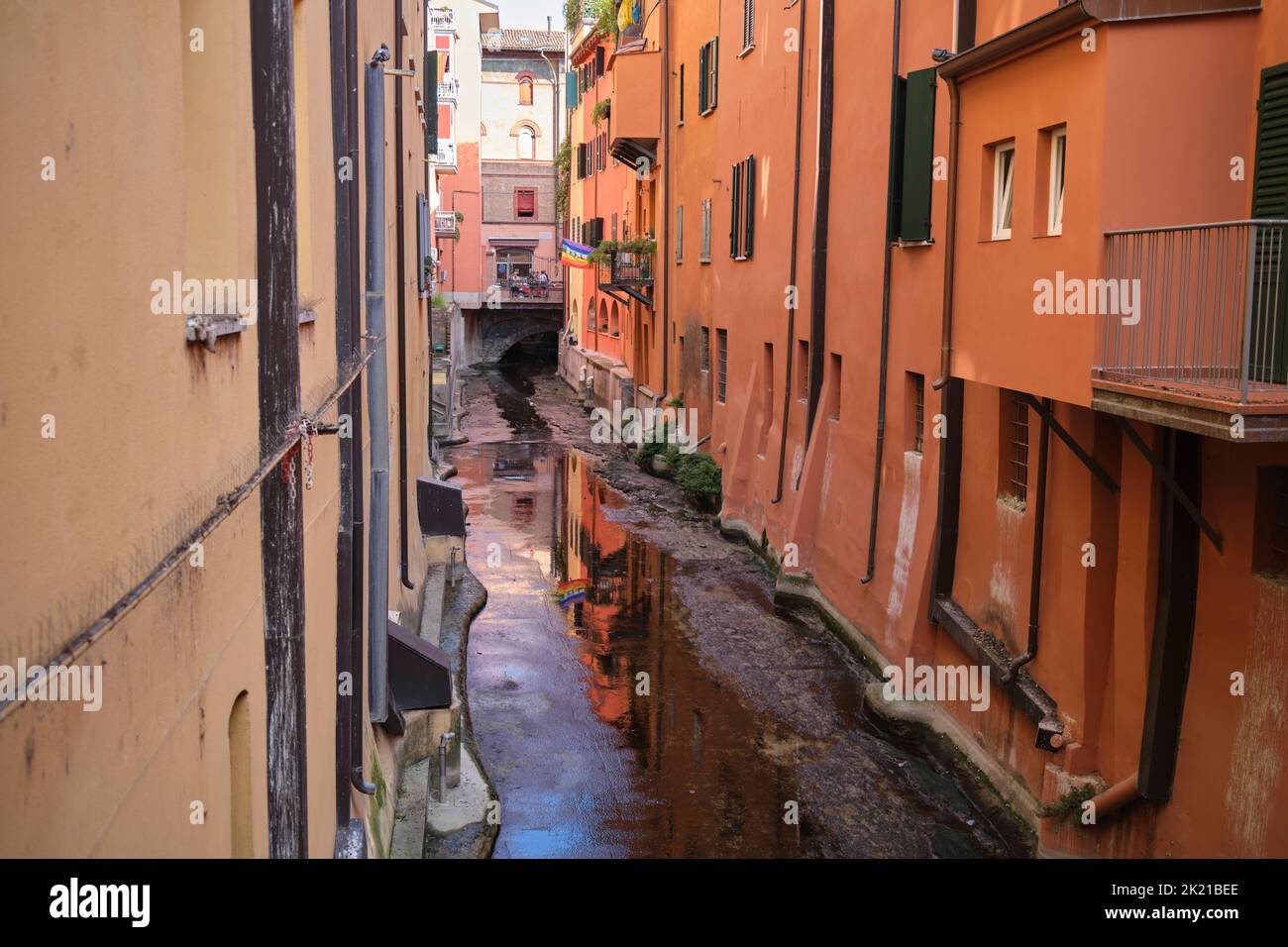 Canal Bologna Italy Stock Photo