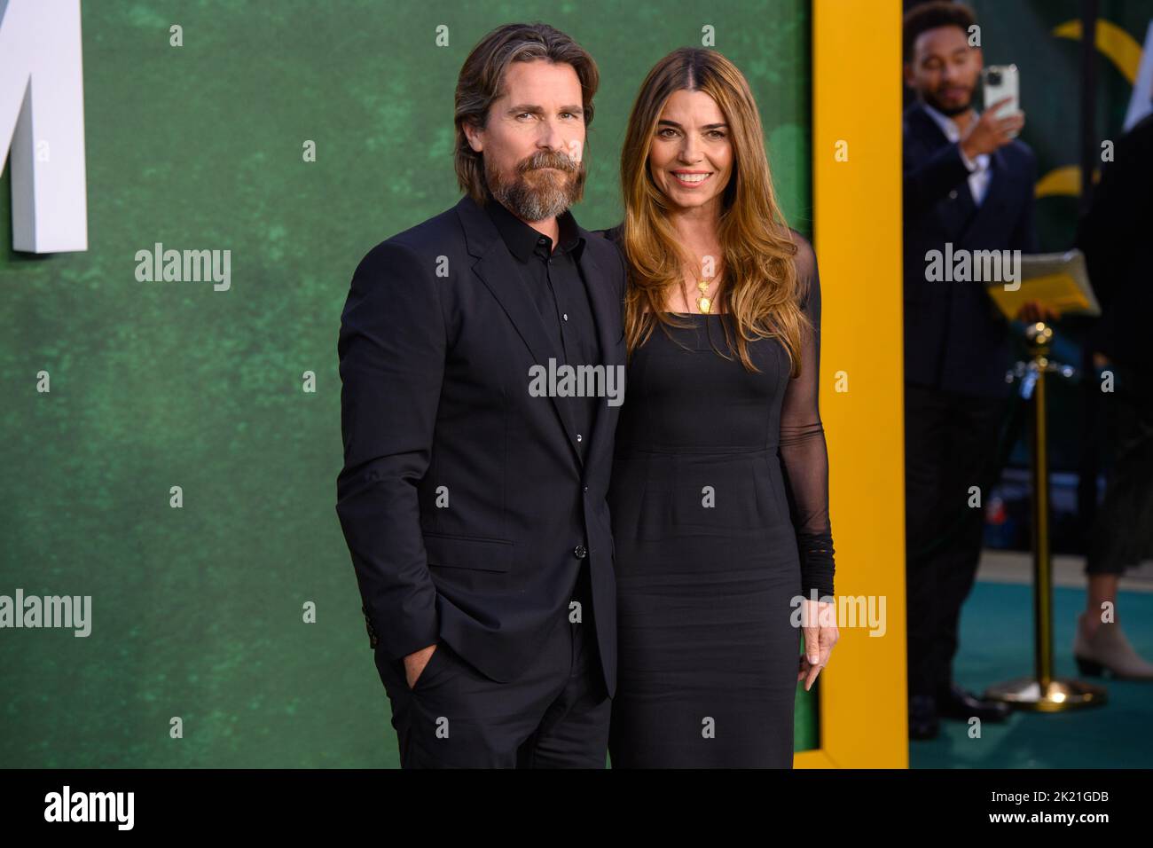 London, UK. 21 September 2022. Christian Bale and Sibi Blazic attending the European premiere of Amsterdam at the Odeon Luxe Leicester Square Cinema, London Picture date: Wednesday September 21, 2022. Photo credit should read: Matt Crossick/Empics/Alamy Live News Stock Photo