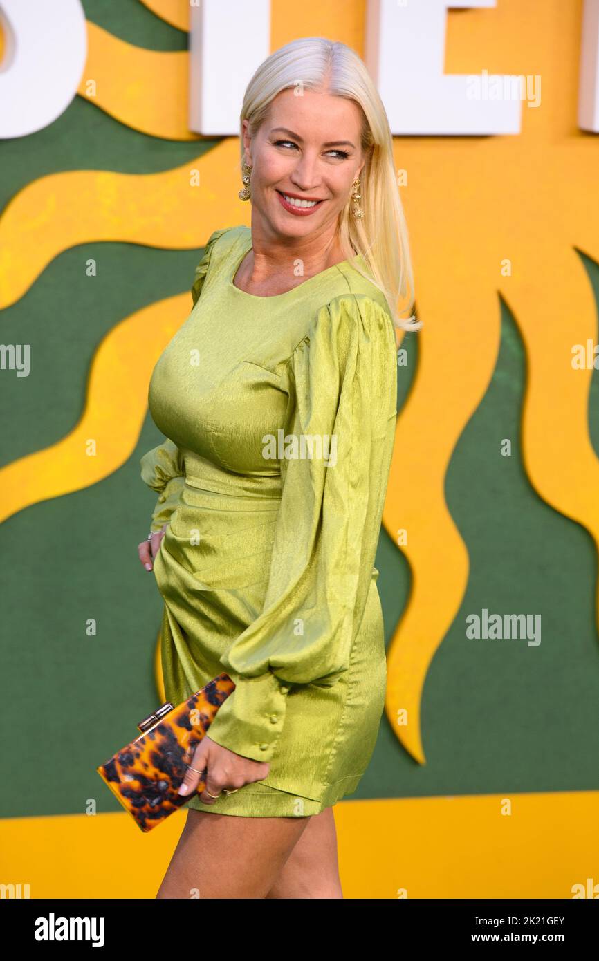 London, UK. 22 September 2022. Denise van Outen attending the European premiere of Amsterdam at the Odeon Luxe Leicester Square Cinema, London Picture date: Thursday September 22, 2022. Photo credit should read: Matt Crossick/Empics/Alamy Live News Stock Photo