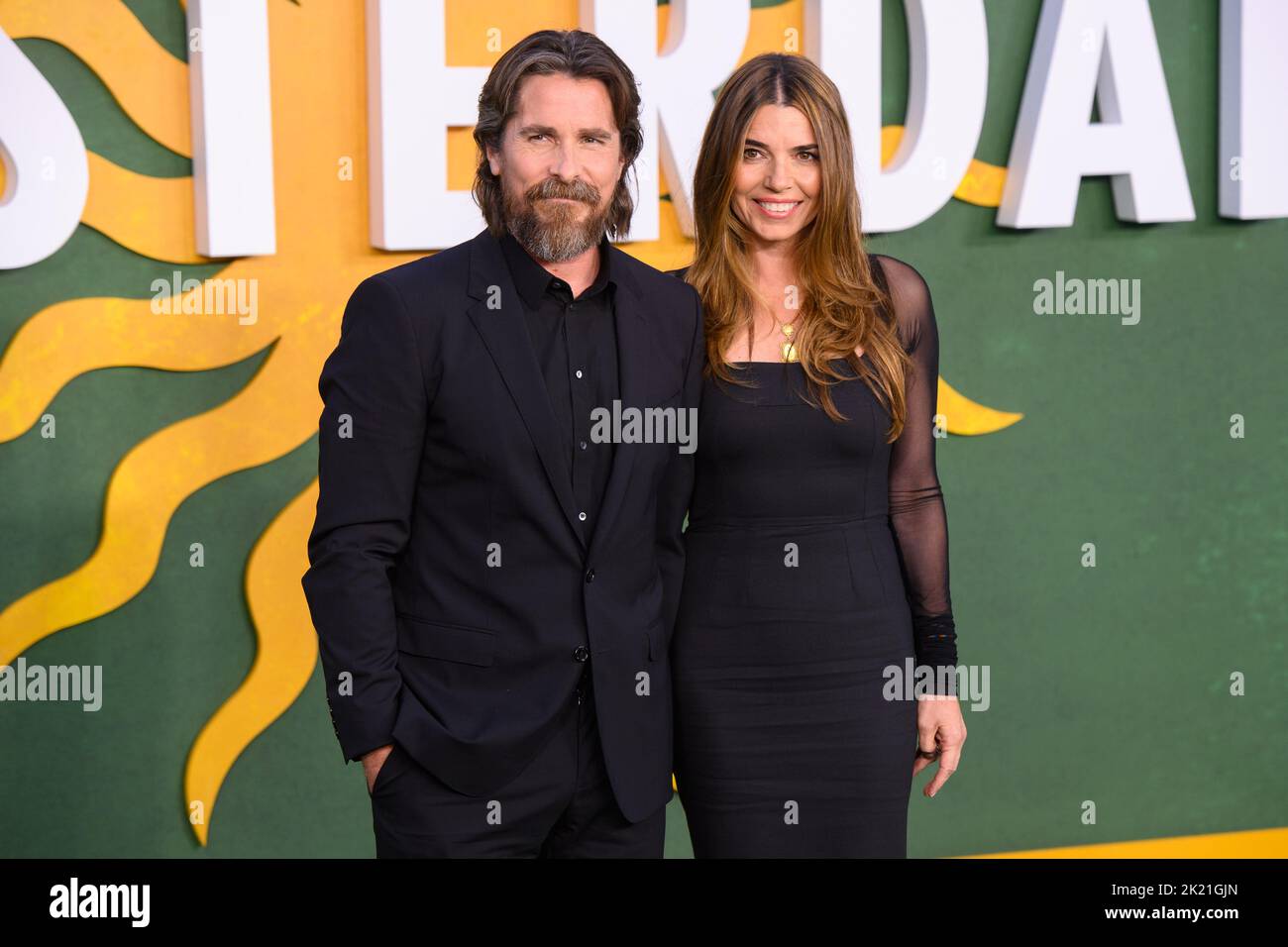 London, UK. 21 September 2022. Christian Bale and Sibi Blazic attending the European premiere of Amsterdam at the Odeon Luxe Leicester Square Cinema, London Picture date: Thursday September 21, 2022. Photo credit should read: Matt Crossick/Empics/Alamy Live News Stock Photo